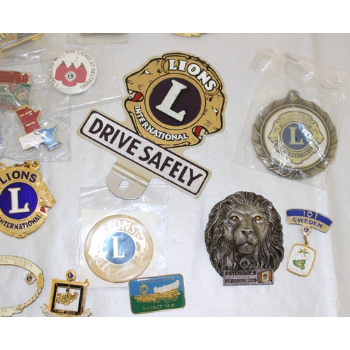 67 - Collectable Lions Club Memorabilia, International Badges