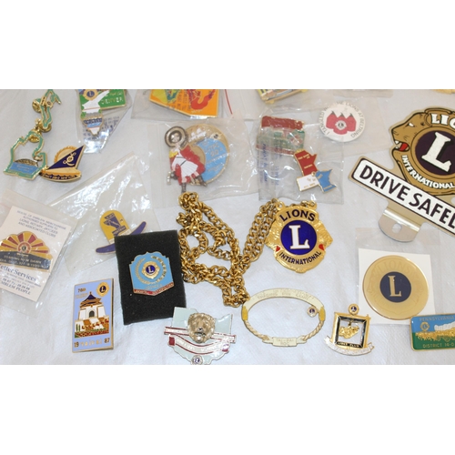 67 - Collectable Lions Club Memorabilia, International Badges