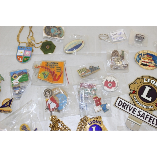 67 - Collectable Lions Club Memorabilia, International Badges