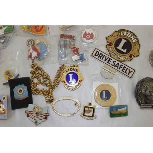 67 - Collectable Lions Club Memorabilia, International Badges