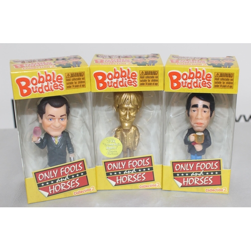 578 - 3 Boxed Only Fools And Horses Bobble Buddy'S
Including Gold Rodney