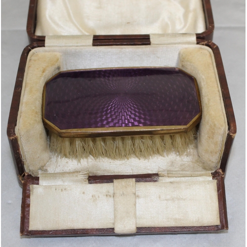 71 - Boxed Enamelled Brush 
Length 9cm