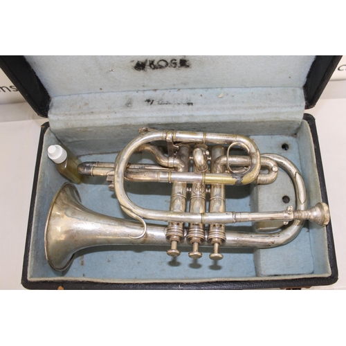 167 - Trumpet In Case By Boosey & Co