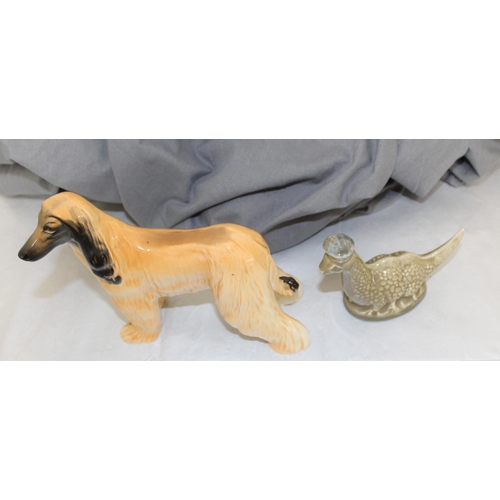 99 - Two Beswick Collectable Items Inc-Afghan Hound & Loch Ness Monster Containing BENEAGLES Scotch Whisk... 