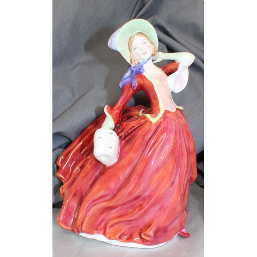 102 - Four Royal Doulton Figurines Inc-
CLARE
Autumn Breezes
Happy Birthday
Sunday Best
Tallest-21cm
COLLE... 