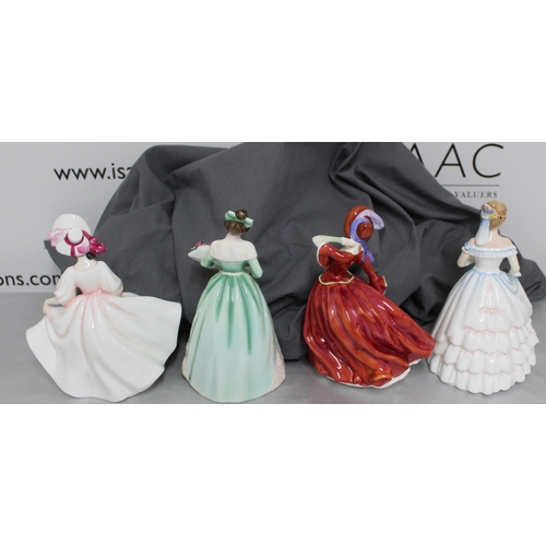 102 - Four Royal Doulton Figurines Inc-
CLARE
Autumn Breezes
Happy Birthday
Sunday Best
Tallest-21cm
COLLE... 