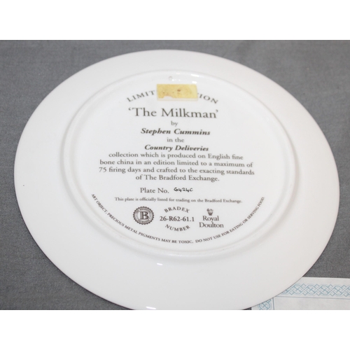 104 - Four Collectable Royal Doulton Plates With Certificates Two In Packaging Two Without
COLLECTION ONLY