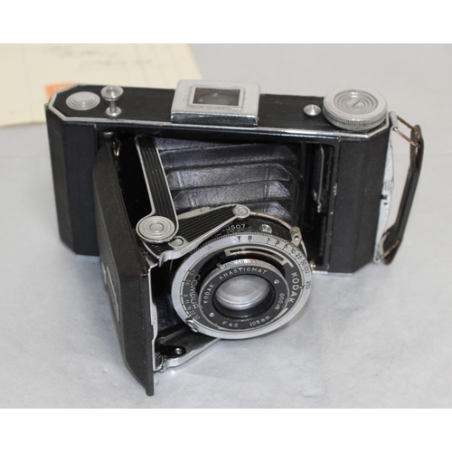 21 - 'Kodak' B Six-20 Camera With Original Receipt 1954 Untested