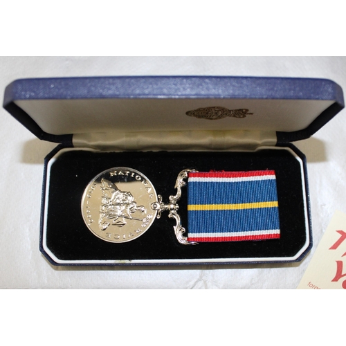 222 - Boxed National Service Medal No 86462