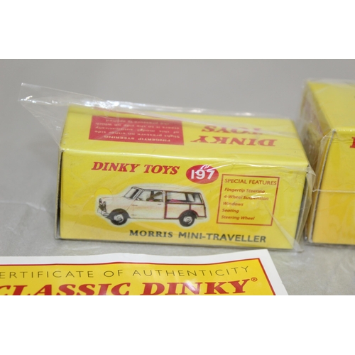 651 - 3 x Boxed And Sealed Dinky Toys Cars And Accessory