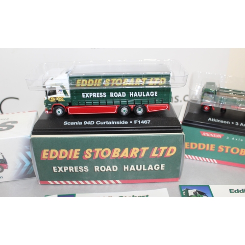 652 - 4 x Boxed (1 Sealed) Eddie Stobbart Trucks
Including Isabelle