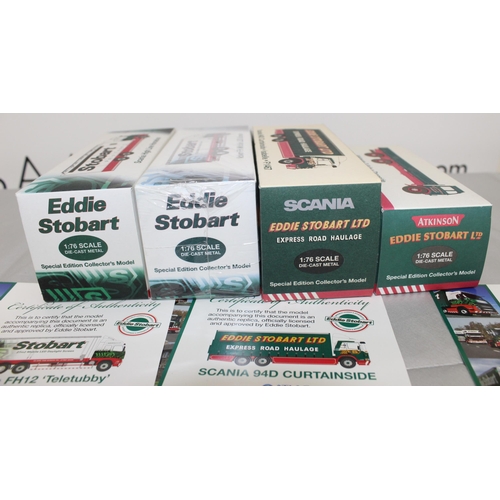 652 - 4 x Boxed (1 Sealed) Eddie Stobbart Trucks
Including Isabelle