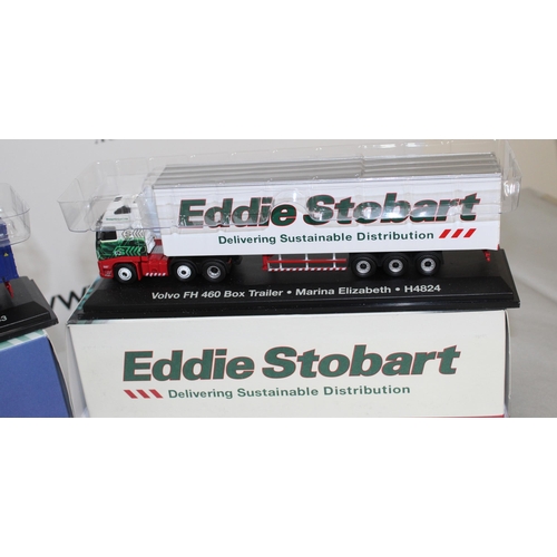 653 - 4 x Boxed (1 Sealed) Eddie Stobbart Vehicles
Olave St Clare
Elizabeth
Davena
China