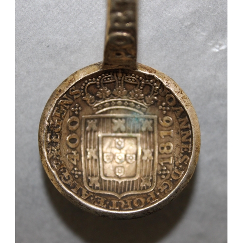 439 - Vintage Souvenir Spoon Collectable Silver 917 Portugal 1816 400 Reis Coin
All Proceeds Go To Charity