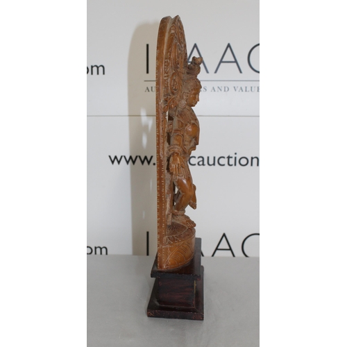 83 - Vintage Handcrafted Wooden Sculpture On Plinth Unilever Systems Conference Bangalore-21st & 22nd Jul... 