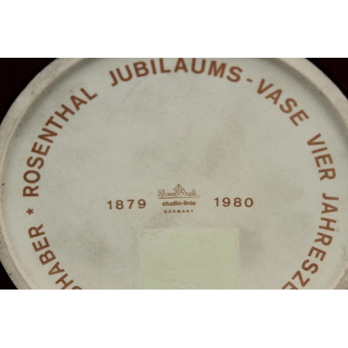 43 - Rare German Jubilee Four Seasons Vase Designed By HAP GRIESHABER For The 100 Year Anniversary Of Ros... 