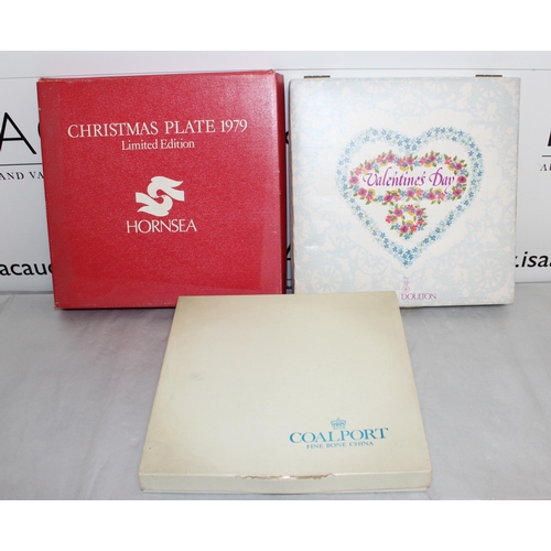 44 - Three Boxed Ceramic Collectable Plates Royal Doulton/COALPORT/Hornsea
All Proceeds Go To Charity
COL... 