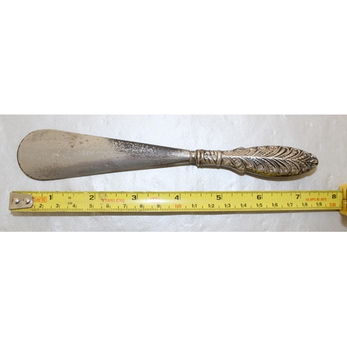 444 - Silver Hallmarked Handled Shoe Horn