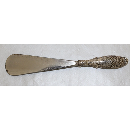 444 - Silver Hallmarked Handled Shoe Horn