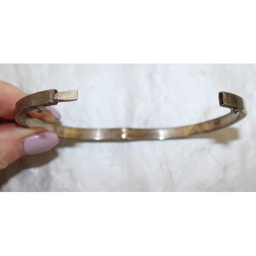 449 - Stamped 925 Silver Bangle (Ladies)