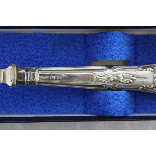 467 - Boxed Silver Hallmarked Handled Bread Fork