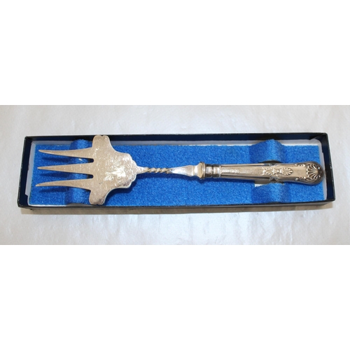 467 - Boxed Silver Hallmarked Handled Bread Fork