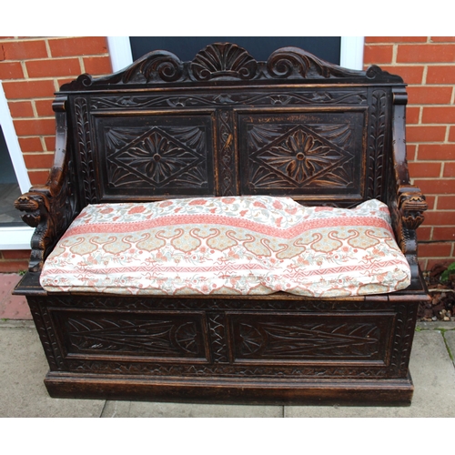 184 - Vintage Monks Bench
Measures 120cm Wide x 100cm Tall x 48cm deep approx
COLLECTION ONLY