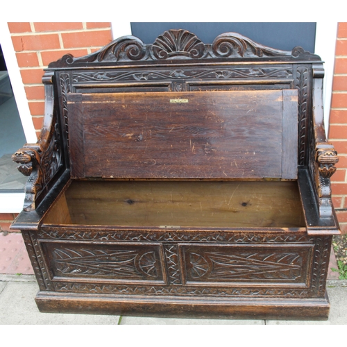 184 - Vintage Monks Bench
Measures 120cm Wide x 100cm Tall x 48cm deep approx
COLLECTION ONLY