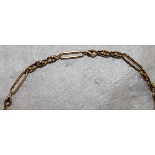 530 - Stamped 9ct Gold Broken Chain Weight-4.59g