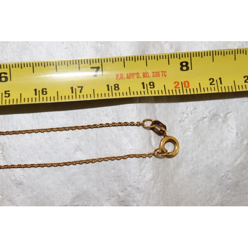 531 - Stamped 375 Gold Chain Weight-1.25g In A Box