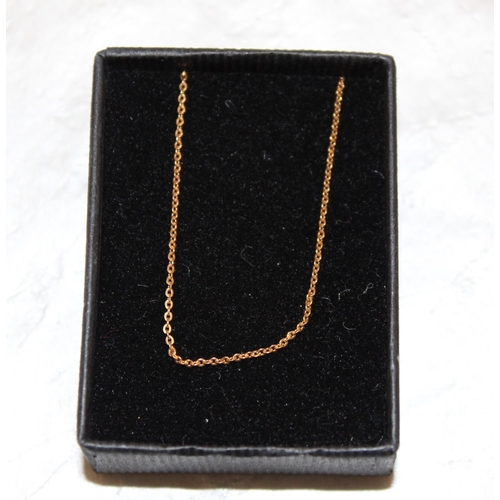 531 - Stamped 375 Gold Chain Weight-1.25g In A Box