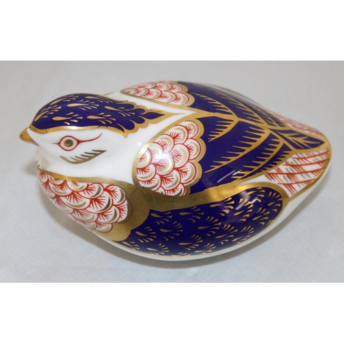 52 - Royal Crown Derby Bone China Quail Paperweight With No Stopper
COLLECTION ONLY