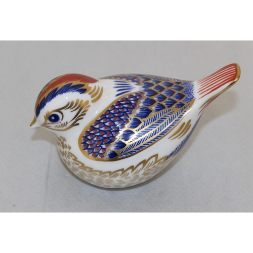 53 - Royal Crown Derby Bone China Goldcrest Paperweight With Gold Stopper
COLLECTION ONLY