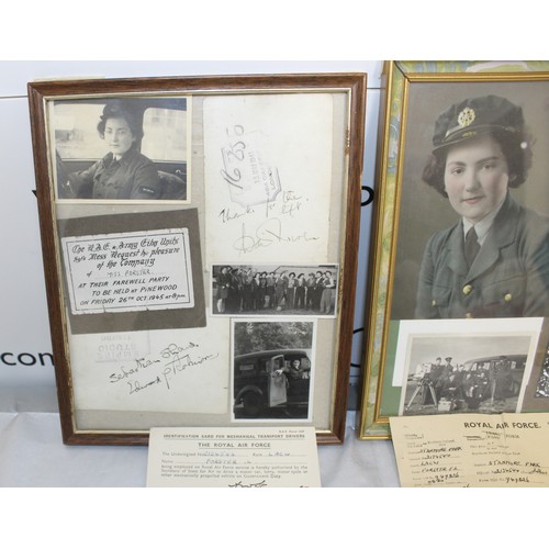 203 - Collection Of Royal Air Force Transport Driver L Forster. Includes Pictures, Paperwork and Signature... 