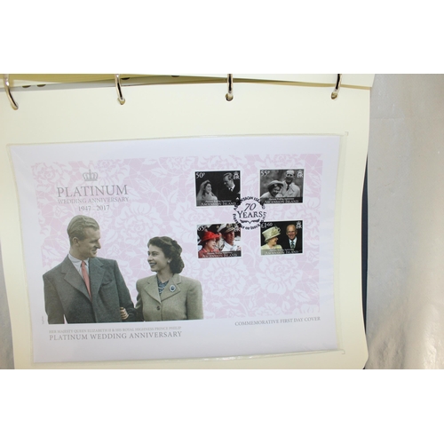 279 - The Platinnum Wedding Anniversary First Day Cover Collection