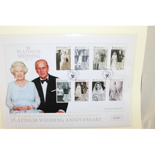 279 - The Platinnum Wedding Anniversary First Day Cover Collection