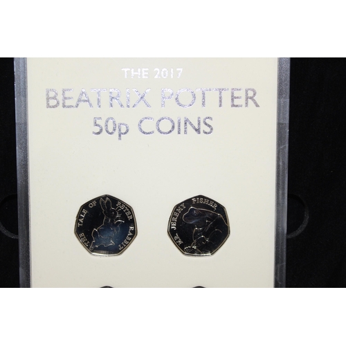 280 - 2017 Beatrix Potter 50p Coin Set Boxed