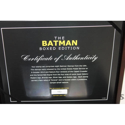 282 - Philatelic Batman Premium Capsals Edition Issue Number 183 of 495 Boxed