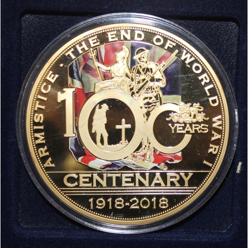 283 - 6 x Medallion Set Of 100th Anniversary In A Box