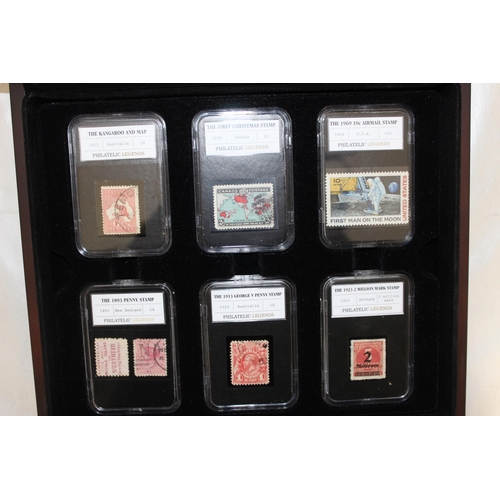 363 - Philatelic 12 x Worldwide Slab Stamps