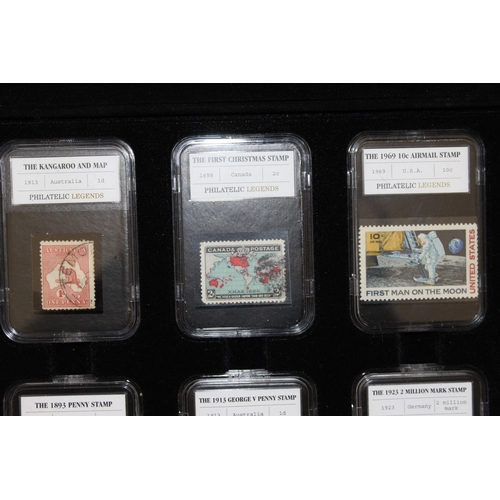 363 - Philatelic 12 x Worldwide Slab Stamps