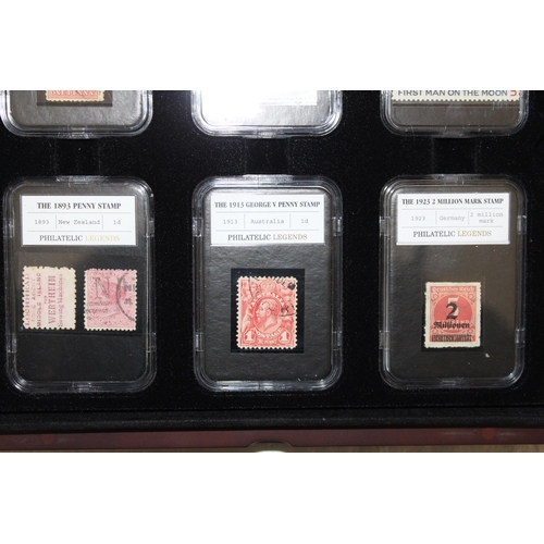 363 - Philatelic 12 x Worldwide Slab Stamps