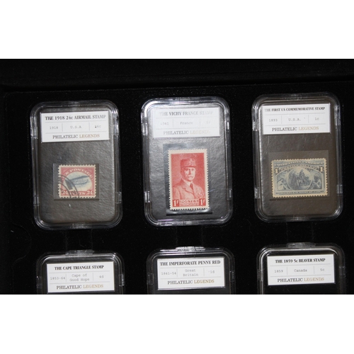 363 - Philatelic 12 x Worldwide Slab Stamps