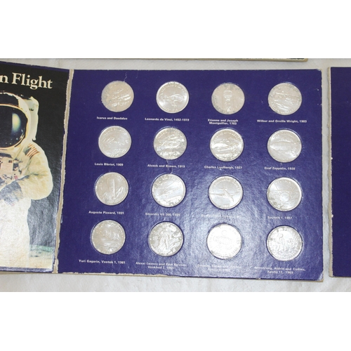 314 - A Selection Of Collectable Coins Including
Historic Cars And Man In Flight