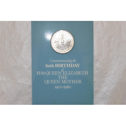 317 - A Selection Of Collectable Commemorative Royal Family Coins Including 
80th Birthday The Queen Mothe... 