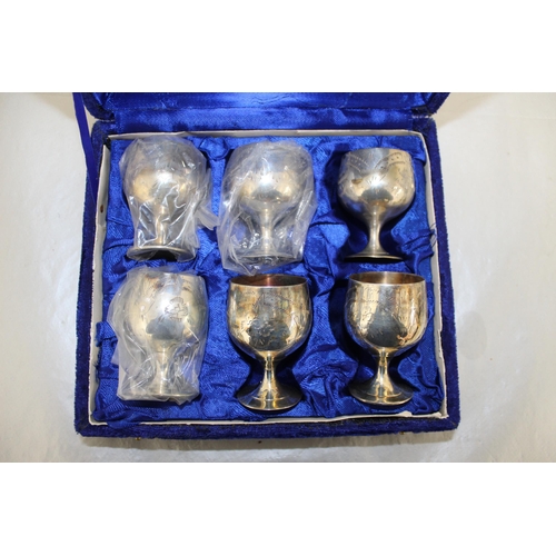 475 - EPNS 6 x Goblets In A Box
Height 6cm