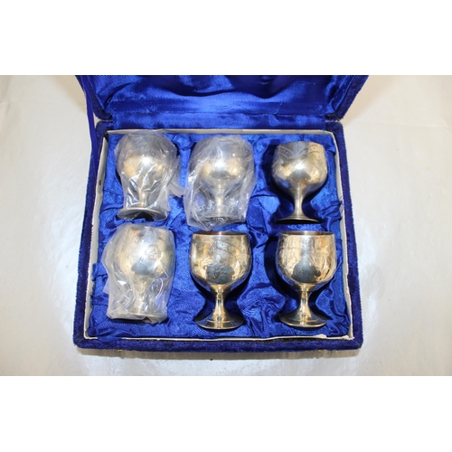 475 - EPNS 6 x Goblets In A Box
Height 6cm