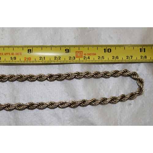 479 - Stamped 925 Silver Rope Chain