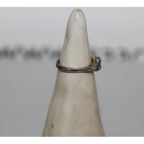 481 - Hallmarked Vintage Silver Ring Size K & 925 Silver ST Christopher Name Engraving On Back As Shown In... 