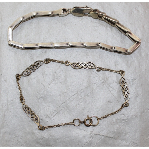 485 - 2 x 925 Silver Bracelets